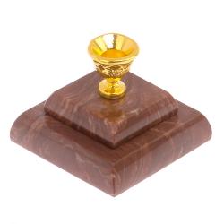 Подсвечник церковный двойной из лемезита — 