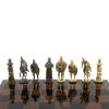 Шахматы "Богатыри" фигуры бронза доска 40х40 см из обсидиана фото 5 — 