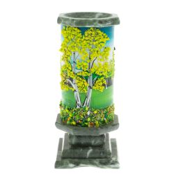 Ваза &quot;Лето&quot; из змеевика 8х8х17,5 см — 