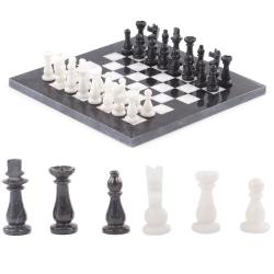 Настольные шахматы &quot;Классические&quot; камень мрамор 25х25 см — 