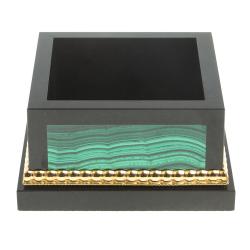 Лоток для скрепок камень малахит — 