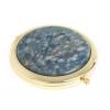 Зеркало круглое иркутский лазурит цвет золото фото 1 — 