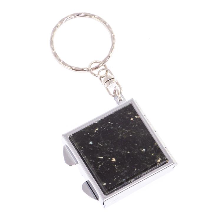 Складное зеркало брелок из мусковита квадратное фото 1 — 