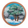 Магнит с рисунком на мдф "Зима" фото 3 — 