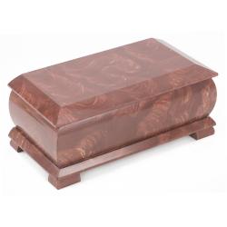 Шкатулка для денег &quot;Купюра&quot; с зеркалом лемезит 19х9,5х7,5 см — 