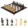 Шахматы подарочные "Спарта" фигуры бронза / мрамор, лемезит фото 1 — 