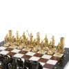 Шахматы подарочные "Спарта" фигуры бронза / мрамор, лемезит фото 4 — 