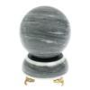 Шар 9,5 см на подставке из серого мрамора 9,5х9,5х14 см фото 1 — 