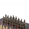 Шахматы подарочные "Турецкие" из камня лемезит и змеевик 32х32 см фото 5 — 