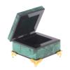 Шкатулка "Изящная" камень малахит 6х6х4 см фото 2 — 