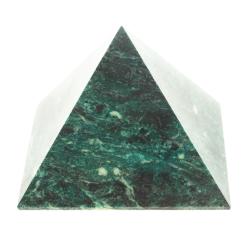 Пирамида 8,5х8,5х7 см камень змеевик — 