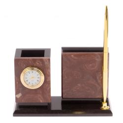 Письменный мини-набор из лемезита и долерита — 