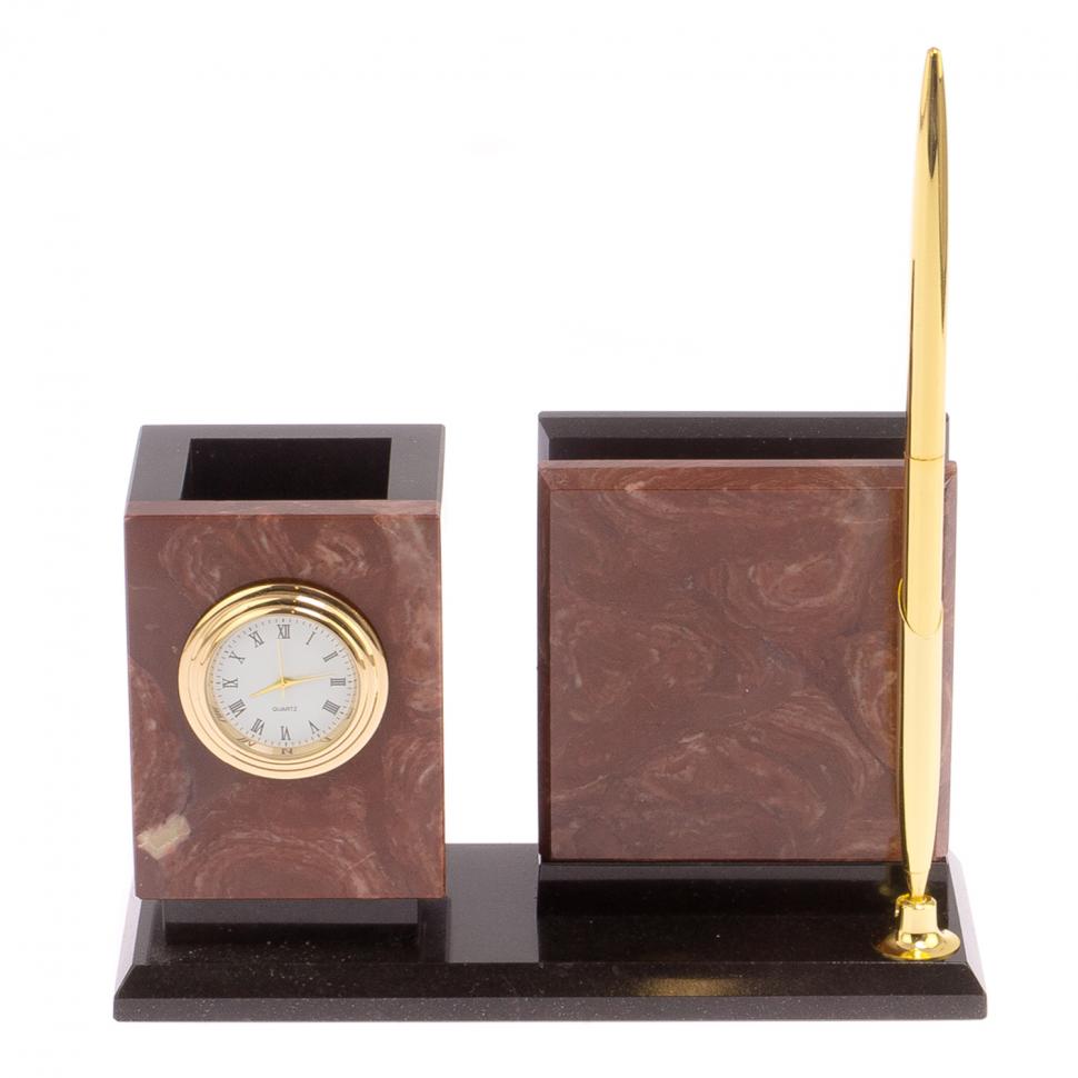 Письменный мини-набор из лемезита и долерита фото 1 — 