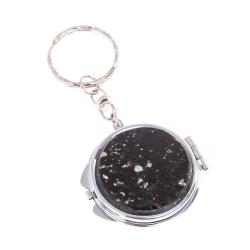 Складное зеркало брелок из мусковита круглое — 