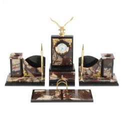 Настольный набор &quot;Горный орел&quot; из камня креноид — 