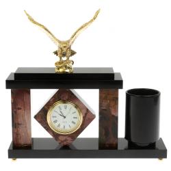 Настольный мини- набор &quot;Орел&quot; из яшмы — 