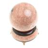 Шар Антистресс 10,5 см из розового мрамора на подставке фото 2 — 
