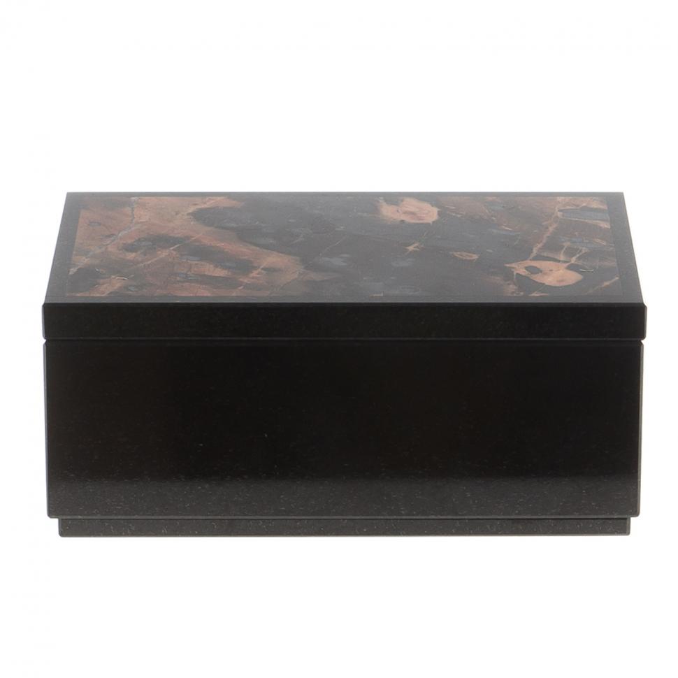 Шкатулка из яшмы прямоугольная 13х8х5,5 см фото 1 — 