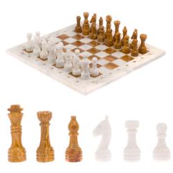 Шахматы из оникса &quot;Европейские&quot; доска 37х37 см — 