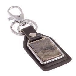 Брелок для ключей с накладкой из камня борнит — 