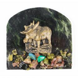 Магнит &quot;Лось&quot; змеевик — 