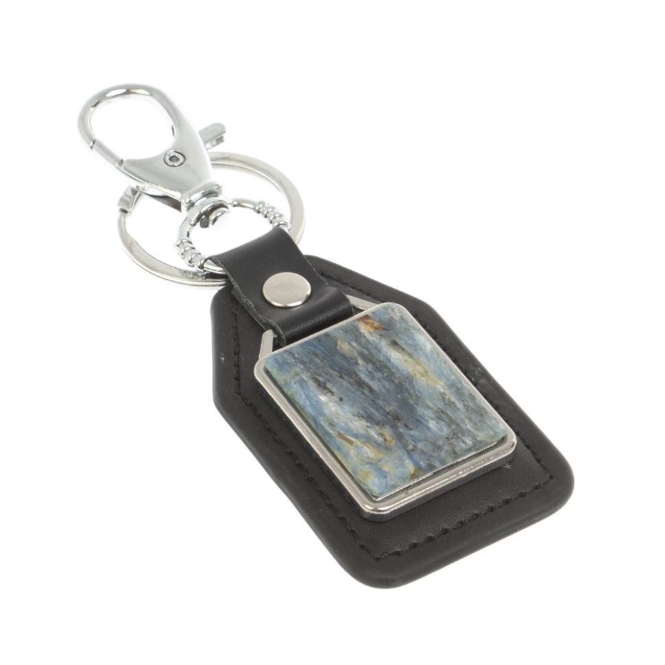 Брелок для ключей с накладкой из кианита фото 1 — 