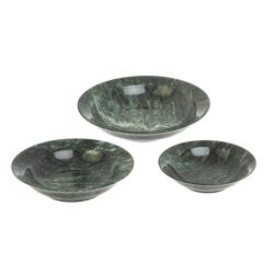 Набор тарелок из шабровского змеевика 3 шт — 