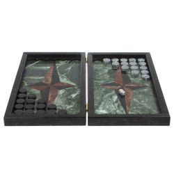 Каменные нарды &quot;Звезда&quot; лемезит, гранит — 