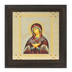 Икона &quot;Семистрельная БМ&quot; багет 22,5х23,5х2 см Златоуст — 