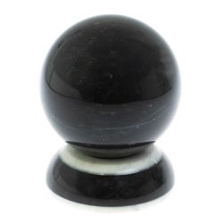 Шар &quot;Антистресс&quot; 10,5 см из черного змеевика 10,5х10,5х13,5 см — 