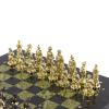 Шахматы "Турецкие" с бронзовыми фигурами доска 32х32 см змеевик фото 3 — 