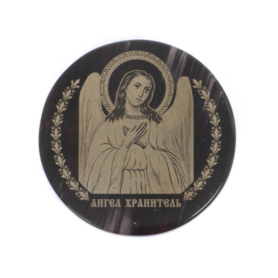 Оберег в машину "Ангел Хранитель" обсидиан черный 47 мм фото 1 — 