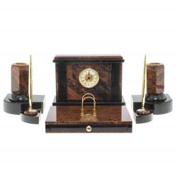 Письменный набор &quot;Королевский&quot; из обсидиана — 