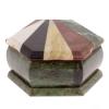 Шкатулка мозаика из камня "Шесть граней" 14,5х12,5х7 фото 1 &mdash; 