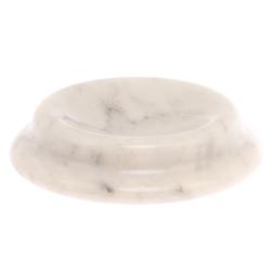 Подставка под шар из белого мрамора круглая 8х8х2 см — 