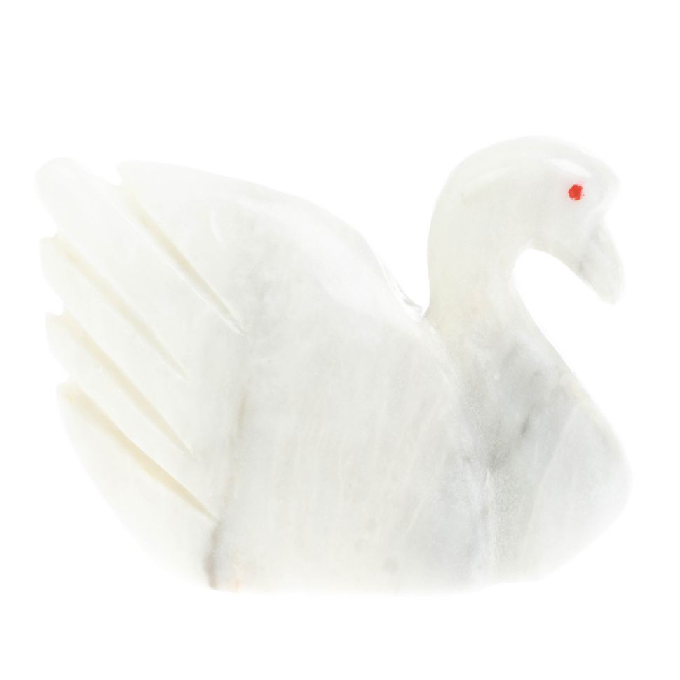 Сувенир "Лебедь" из белого оникса 10,5х4х8 см (4) фото 1 — 