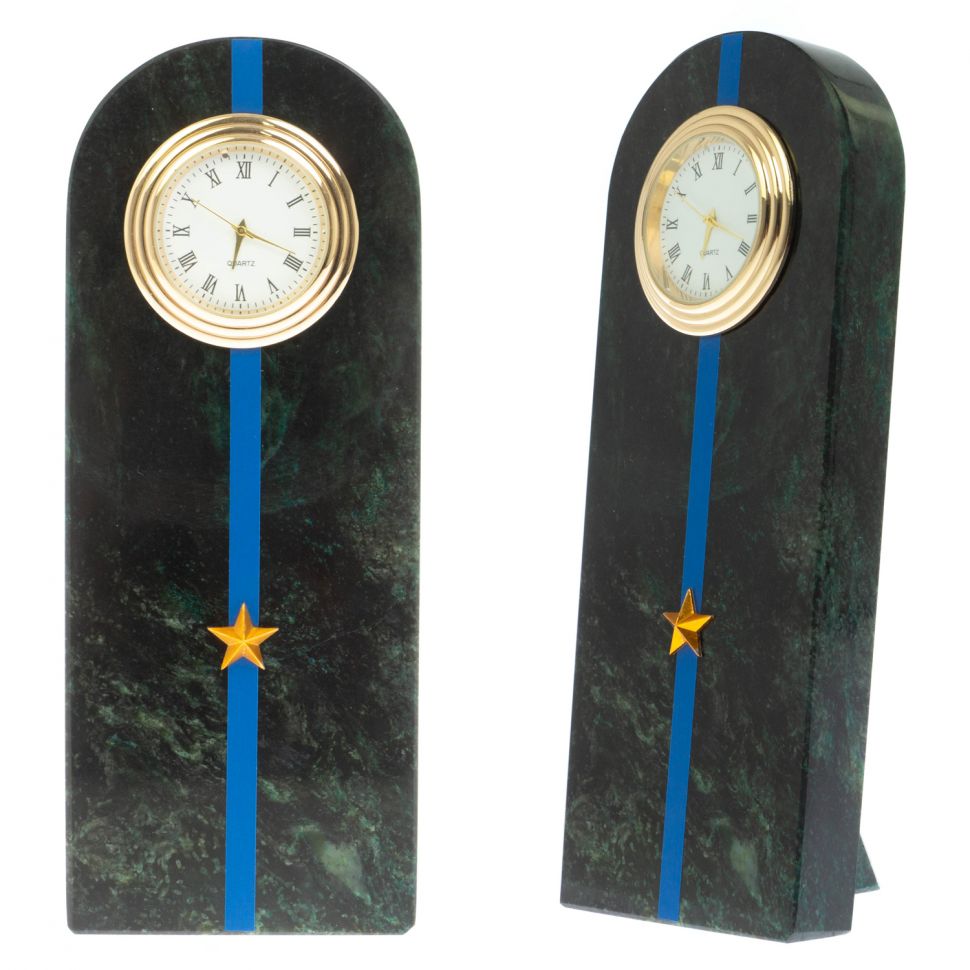 Часы-погон "Младший лейтенант МЮ" камень змеевик фото 1 — 