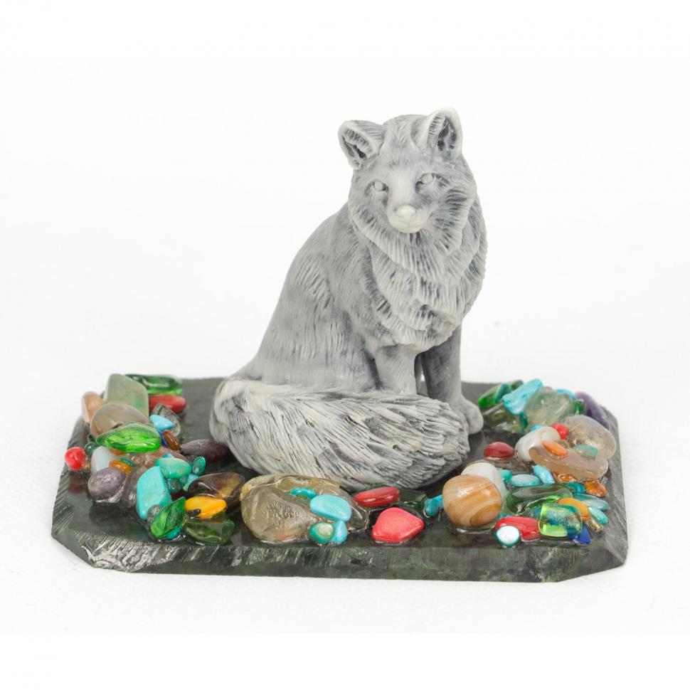 Сувенир из мрамолита "Лиса" фото 1 — 