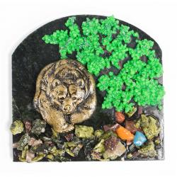 Магнит &quot;Медведь&quot; змеевик — 