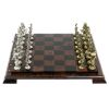 Шахматы "Римские войны" доска 40х40 см из обсидиана фото 2 — 