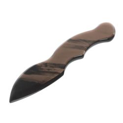 Нож декоративный из черного обсидиана 20,5х4х1 см — 