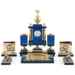 Письменный набор руководителя &quot;Держава&quot; камень лазурит — 