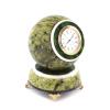 Подарочные часы "Шар Антистресс" из камня змеевик 11х11х14 см фото 2 — 