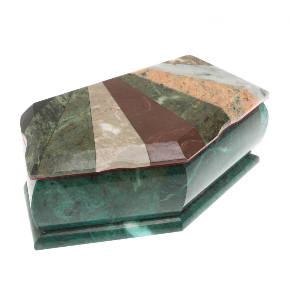 Шкатулка с мозаикой 17х8,5х7 см фото 1 — 