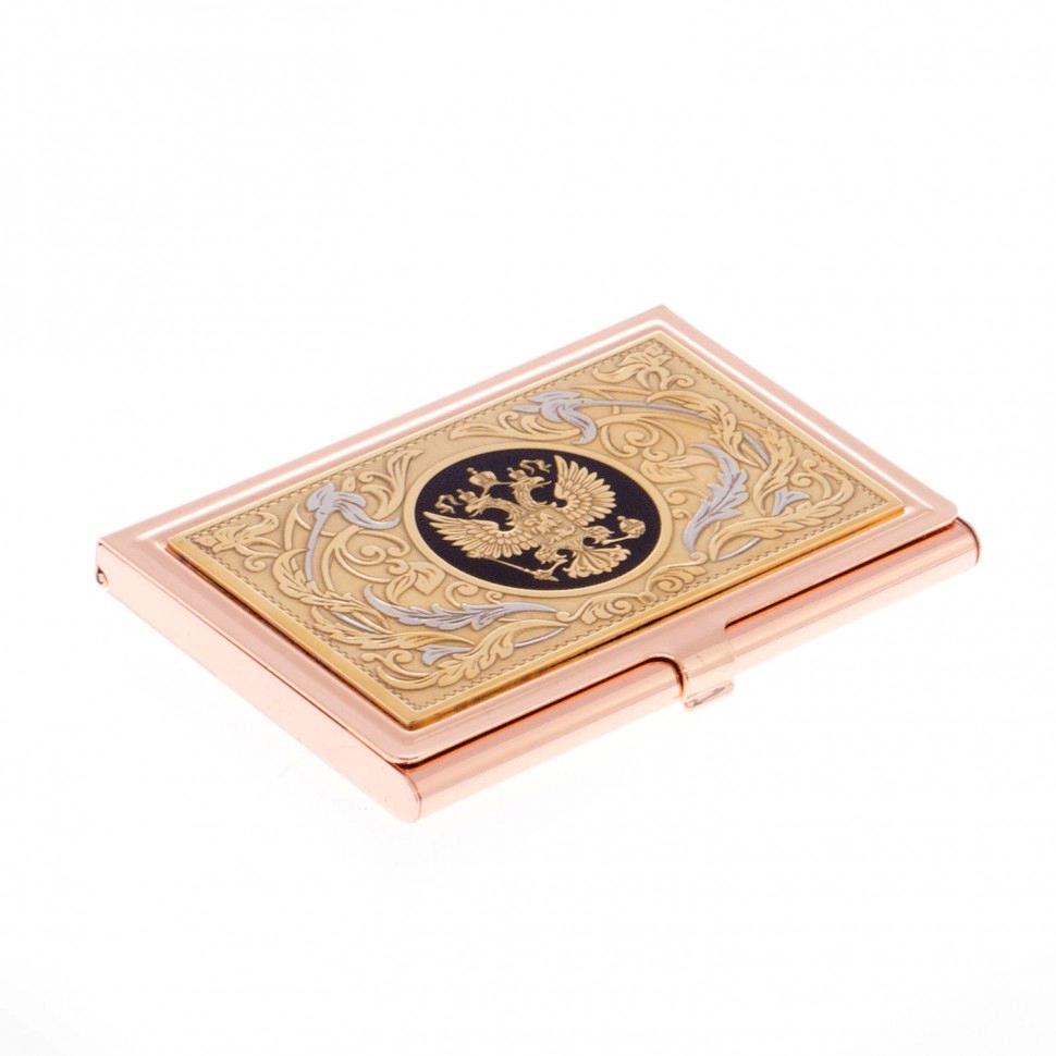 Карманная визитница "Герб России" Златоуст фото 1 — 