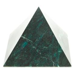 Пирамида 10,5х10,5х6,5 см камень змеевик — 