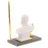 Подставка под ручку "Бюст Николая II" змеевик мраморная крошка фото 3 — 