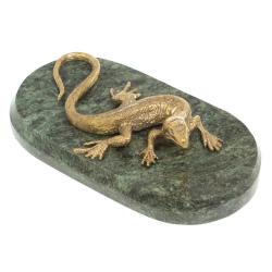 Статуэтка из бронзы &quot;Варан&quot; змеевик — 