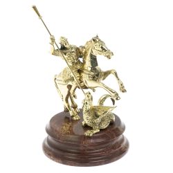 Статуэтка &quot;Георгий Победоносец&quot; на лемезите — 