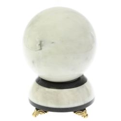 Шар &quot;Антистресс&quot; 13 см на подставке камень мрамор 13х13х19 см — 